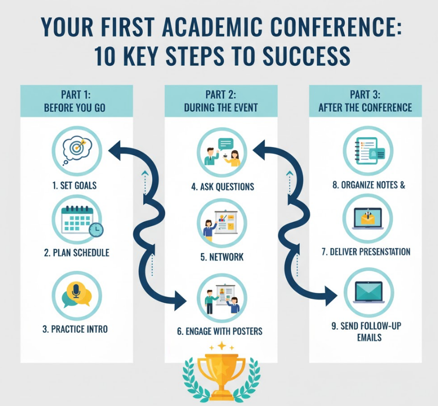 First Time Attending an Academic Conference? 10 Key Steps You Need to Know