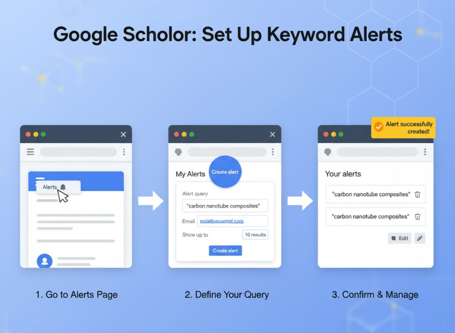 How to Set Up Keyword Alerts in Google Scholar