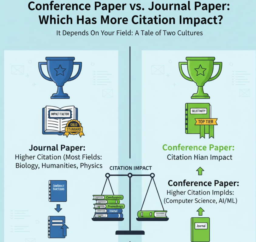 Conference Paper vs. Journal Paper: Which Has More Citation Impact?