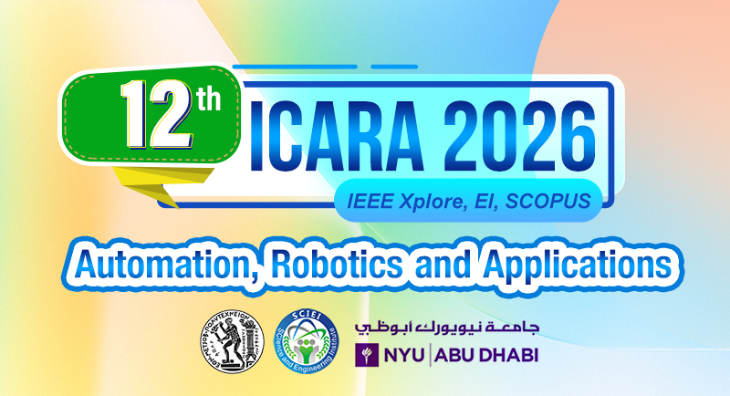 The 12th International Conference on Automation, Robotics and Applications