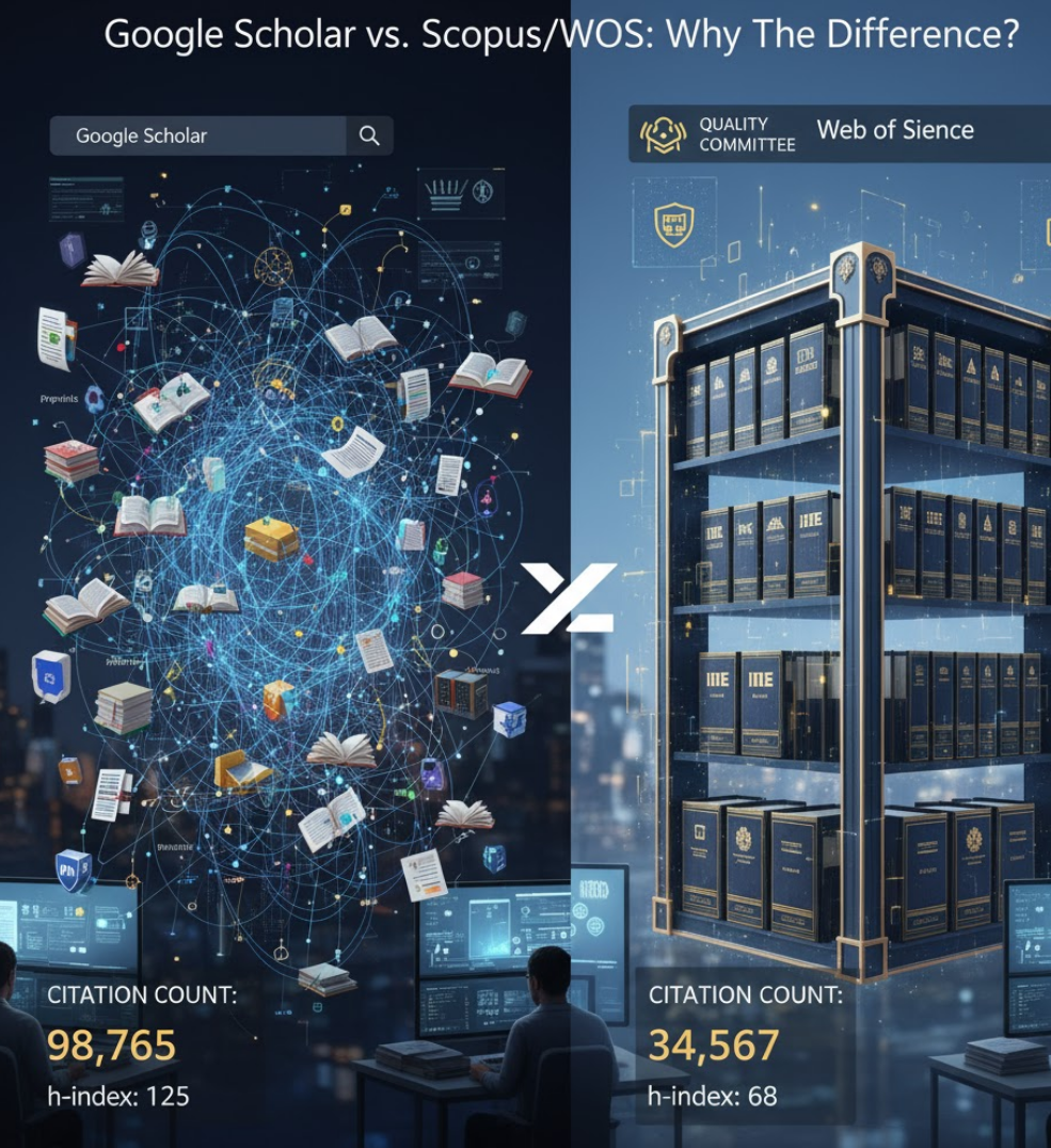 Google Scholar vs. Scopus & WOS: Why Are the Citation Counts So Different?