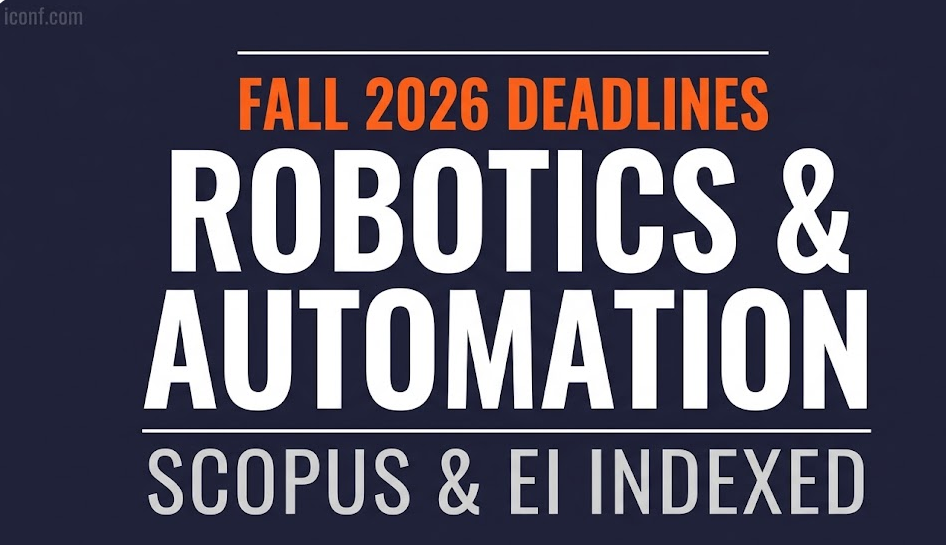 Fall 2026 Deadlines: High-Impact Robotics and Automation Conferences