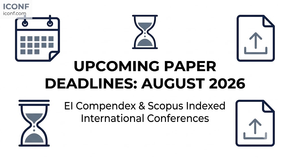 Upcoming Paper Deadlines in August 2026 for EI & Scopus Conferences