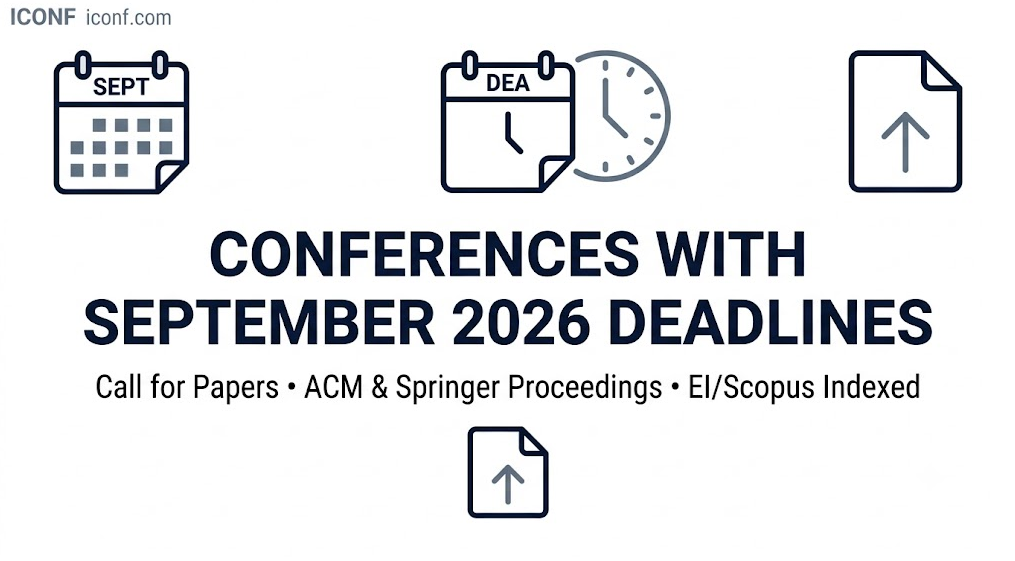 Conferences with Submission Deadlines in September 2026