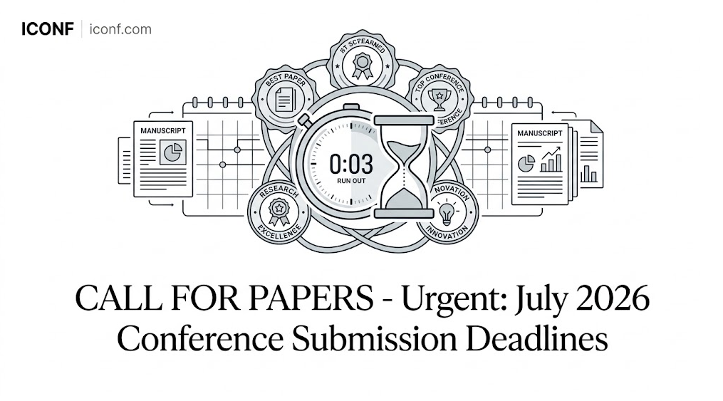 CFP丨Urgent: July 2026 Conference Submission Deadlines
